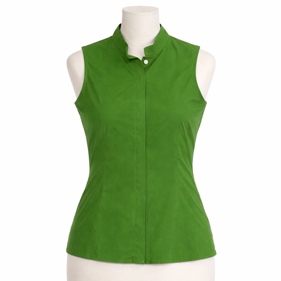 Talbots Tops - Talbots Green Sleeveless Women's Top-Sz 16P